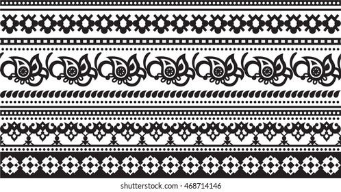 Geometric patterns in ethnic style