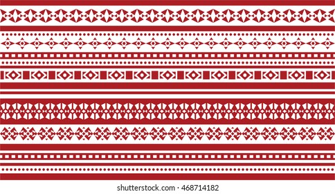 Geometric patterns in ethnic style