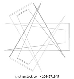 Geometric patterns etudes pentograms of design and interiors