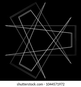 Geometric patterns etudes pentograms of design and interiors