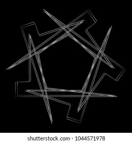 Geometric patterns etudes pentograms of design and interiors