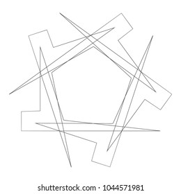 Geometric patterns etudes pentograms of design and interiors