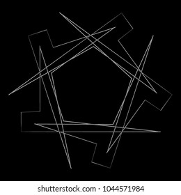 Geometric patterns etudes pentograms of design and interiors