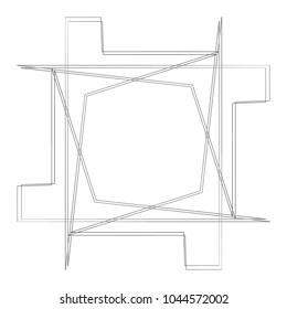 Geometric patterns etudes pentograms of design and interiors