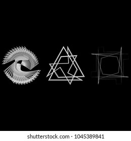 Geometric patterns etudes pentograms of design and interiors