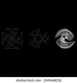 Geometric patterns etudes pentograms of design and interiors
