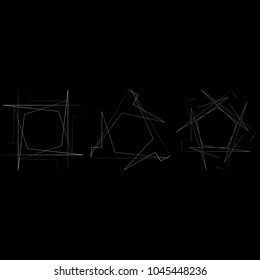 Geometric patterns etudes pentograms of design and interiors