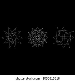 Geometric patterns etudes pentograms of design and interiors