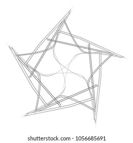 Geometric patterns etudes pentograms of design and interiors
