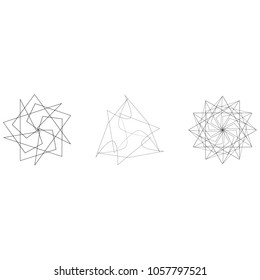Geometric patterns etudes pentograms of design and interiors