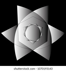 Geometric patterns etudes pentograms of design and interiors