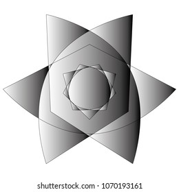 Geometric patterns etudes pentograms of design and interiors