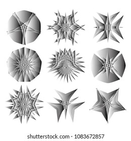 Geometric patterns etudes pentograms of design and interiors