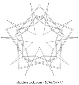Geometric patterns etudes pentograms of design and interiors