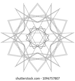 Geometric patterns etudes pentograms of design and interiors