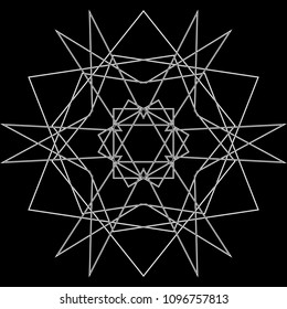 Geometric patterns etudes pentograms of design and interiors