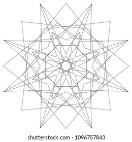 Geometric patterns etudes pentograms of design and interiors