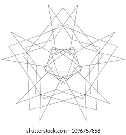 Geometric patterns etudes pentograms of design and interiors