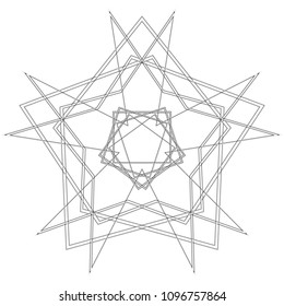 Geometric patterns etudes pentograms of design and interiors