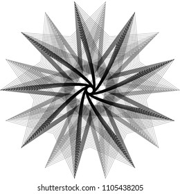 Geometric patterns etudes pentograms of design and interiors