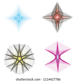 Geometric patterns etudes pentograms of design and interiors