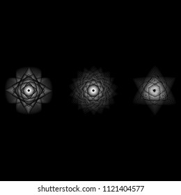 Geometric patterns etudes pentograms of design and interiors