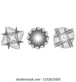 Geometric patterns etudes pentograms of design and interiors