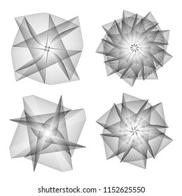 Geometric patterns etudes pentograms of design and interiors