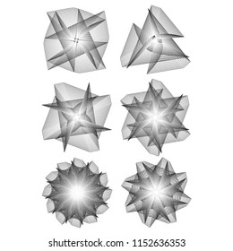 Geometric patterns etudes pentograms of design and interiors