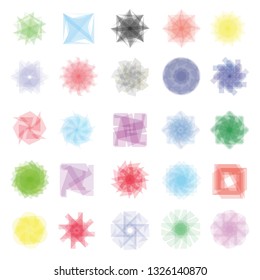 Geometric patterns etudes pentograms of design and interiors
