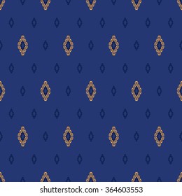 Geometric patterns formed from rhombus.Template for embroidery,Ceramic tiles and textile elements of interior design.Vector seamless illustration. 