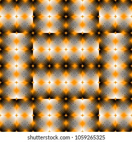 Geometric patterns with gradient fill and optical effects 1.