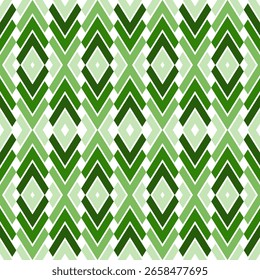 Geometric patterns green color set 