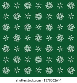 Geometric Patterns Green Vector
