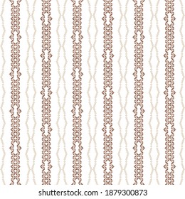 Geometric patterns of modern stylish texture. Vertical pattern for embroidery, ceramic tiles and textile interior design elements. Vector seamless illustration on a white background