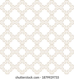 Geometric patterns of modern stylish texture. Pattern in the form of a mesh weave for embroidery, ceramic tiles and textile interior design elements. Seamless illustration on a white background
