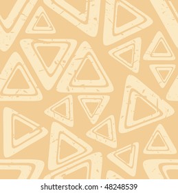 Geometric patterns on beige background