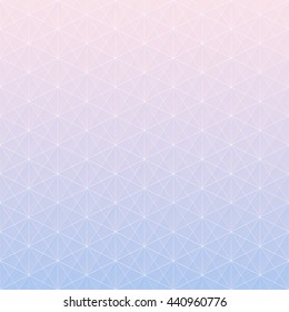 geometric patterns. Rose Quartz and Serenity gradient colors geometric abstract background. Seamless geometric pattern with triangle, square and hexagon shapes.