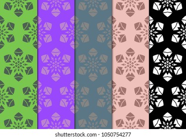 Geometric Patterns. Seamless Monochrome Colors Linear set Background. Line Art. For Fashion Background, Wallpaper, Home Decor, Interior Design. Vector illustration