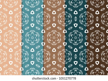 Geometric Patterns. Seamless Monochrome Colors Linear set Background. Line Art. For Fashion Background, Wallpaper, Home Decor, Interior Design. Vector illustration
