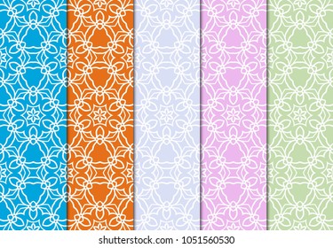 Geometric Patterns. Seamless Monochrome Colors Linear set Background. Line Art. For Fashion Background, Wallpaper, Home Decor, Interior Design. Vector illustration