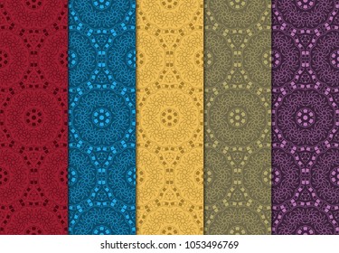 Geometric Patterns. Seamless Monochrome Colors Linear set Background. Line Art. For Fashion Background, Wallpaper, Home Decor, Interior Design. Vector illustration