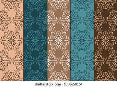 Geometric Patterns. Seamless Monochrome Colors Linear set Background. Line Art. For Fashion Background, Wallpaper, Home Decor, Interior Design. Vector illustration for design ornaments.