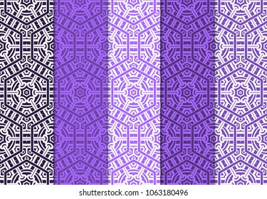 Geometric Patterns. Seamless Monochrome Colors Linear set Background. Line Art. For Fashion Background, Wallpaper, Home Decor, Interior Design. Vector illustration for design ornaments.