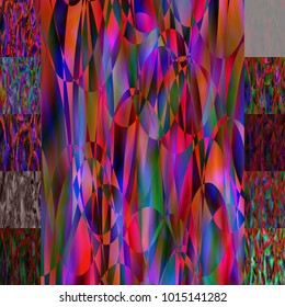 Geometric Patterns Set from 11 seamless background . Tile set with seamless pattern. Colorful backdrop for fabric print, furniture, wallpaper, fashionable textile. Circle design elements