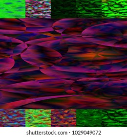 Geometric Patterns Set from 11 seamless background . Tile set with seamless pattern. Colorful backdrop for fabric print, furniture, wallpaper, fashionable textile. Circle design elements