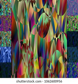 Geometric Patterns Set from 11 seamless background . Tile set with seamless pattern. Colorful backdrop for fabric print, furniture, wallpaper, fashionable textile. Circle design elements