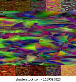 Geometric Patterns Set from 11 seamless background . Tile set with seamless pattern. Colorful backdrop for fabric print, furniture, wallpaper, fashionable textile. Circle design elements