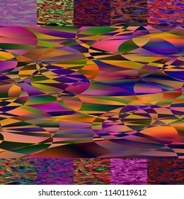 Geometric Patterns Set from 11 seamless background . Tile set with seamless pattern. Colorful backdrop for fabric print, furniture, wallpaper, fashionable textile. Circle design elements