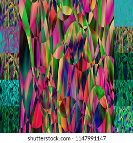 Geometric Patterns Set from 11 seamless background . Tile set with seamless pattern. Colorful backdrop for fabric print, furniture, wallpaper, fashionable textile. Circle design elements